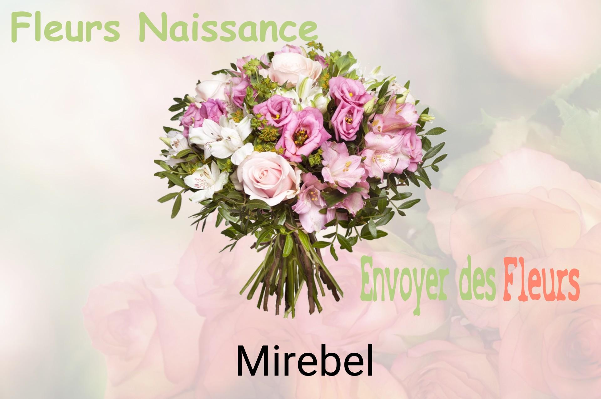Bouquet de fleurs de naissance livré à Mirebel